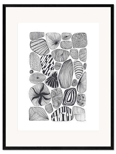 Kehystetty taidepainatus Stone Shapes