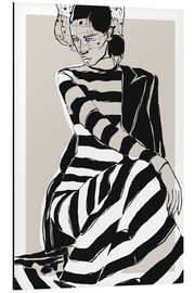 Magnettafel Gestreiftes Kleid