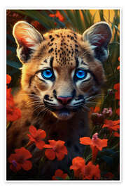 Poster Kleiner Leopard