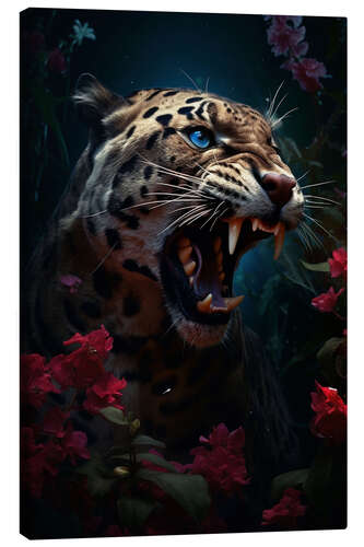 Canvas print Panther Roar