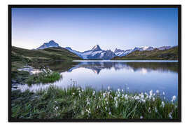 Gerahmter Kunstdruck Sonnenaufgang am Bachalpsee bei Grindelwald