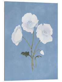 Quadro em plexi-alumínio White on Blue