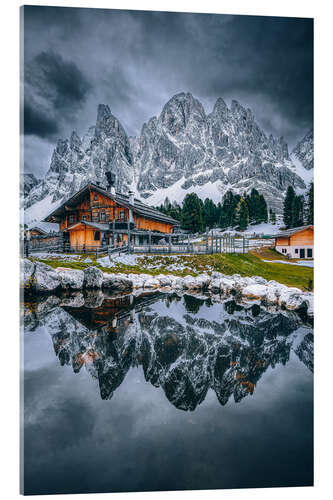 Acrylic print Geisler Alm