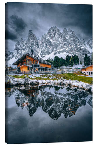 Canvas print Geisler Alm