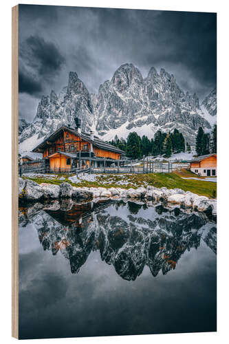 Holzbild Geisler Alm