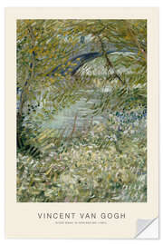 Vinilo para la pared River Bank in Springtime, 1887