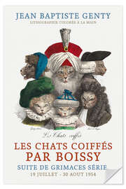 Sticker mural Les Chats Coiffés - Boissy