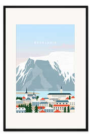 Gerahmter Kunstdruck Reykjavik