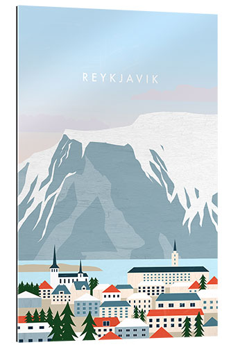 Gallery print Reykjavik Travel Art