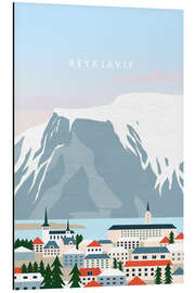 Magnettafel Reykjavik