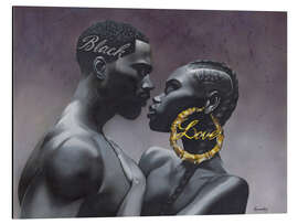 Aluminium print Blacklove