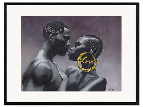 Framed art print Blacklove