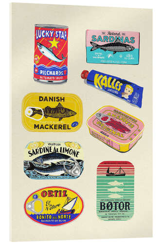 Acrylic print Canned Fish