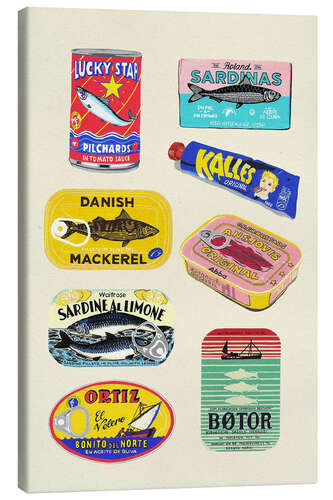 Canvas print Canned Fish