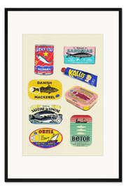 Gerahmter Kunstdruck Canned Fish