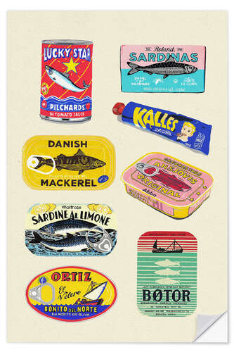 Vinilo para la pared Canned Fish