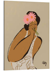 Magnettafel Blumenmaske