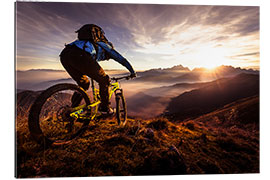 Gallery print Cross bike in the mountains