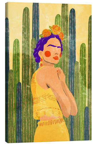 Canvas print Frida and Cacti