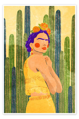 Poster Frida and Cacti