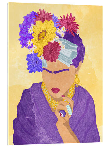 Gallery print Frida and Flowers