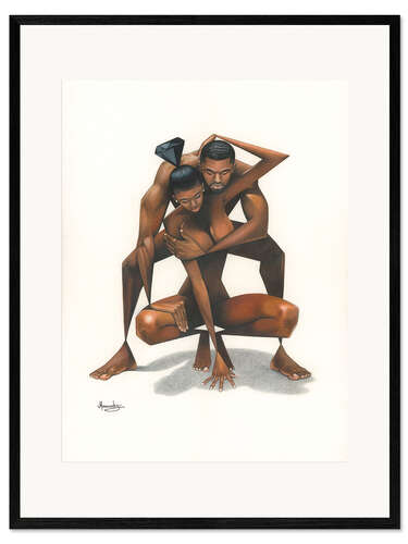Ingelijste kunstdruk Black Diamond Union