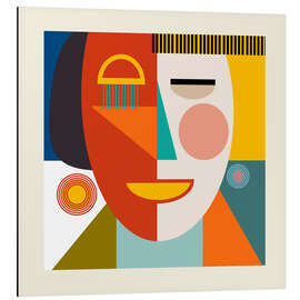 Magnettafel Gesicht und Streifen