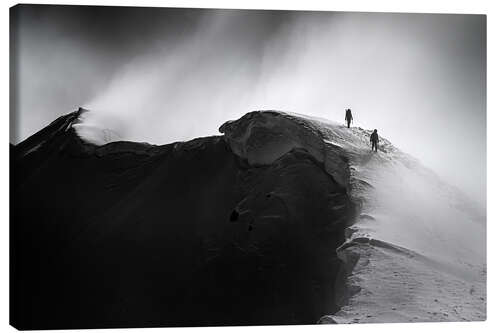 Lærredsbillede Snowy Ridge Walk