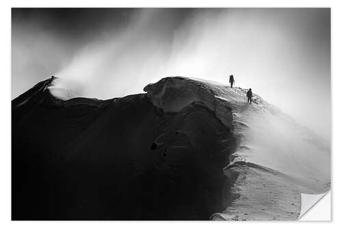 Selvklebende plakat Snowy Ridge Walk