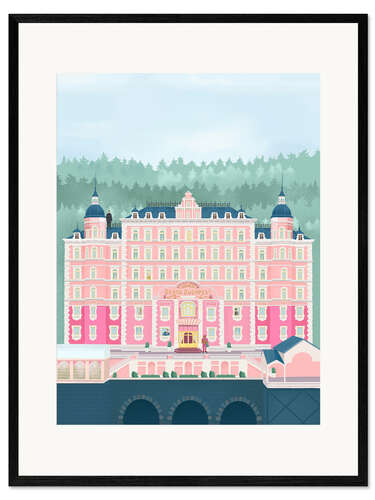 Gerahmter Kunstdruck Grand Budapest Hotel