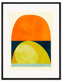 Gerahmter Kunstdruck Zitrone am Fenster