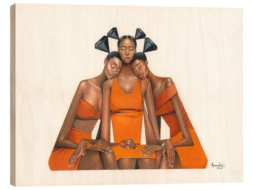 Tableau en bois Diamond Sisterhood