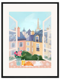 Gerahmter Kunstdruck Fenster in Paris