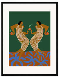 Gerahmter Kunstdruck Spiegel