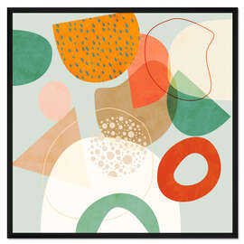 Gerahmter Kunstdruck Formenspiel II