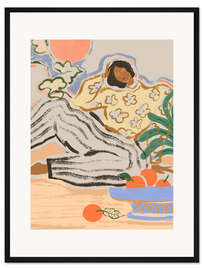 Gerahmter Kunstdruck Faule Tage