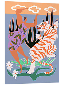 Foam board print Hello Tiger