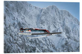 Tableau en verre acrylique Ski Jumping