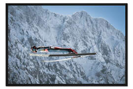 Gerahmter Kunstdruck Skisprung