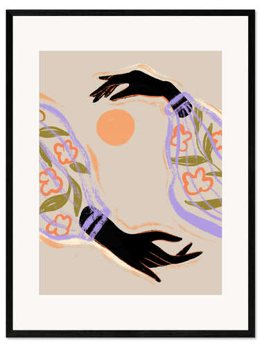 Plakat artystyczny premium w ramie Embrace The Sun