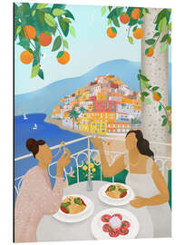 Magnettafel Girls in Positano