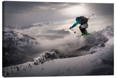 Obraz na płótnie Backcountry Skiing