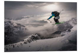 Foam board print Backcountry Skiing