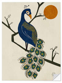 Wall sticker Vintage Peacock