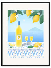 Gerahmter Kunstdruck Limoncello