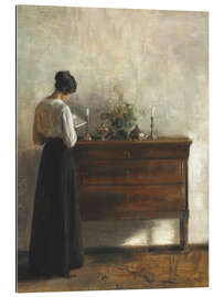 Galleritryk Portrait of a Woman Reading by a Dresser