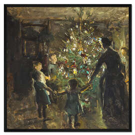 Gerahmter Kunstdruck Heiligabend - Viggo Johansen