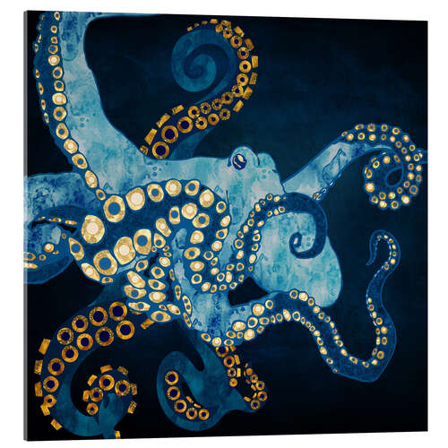 Acrylic print Blue Octopus