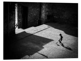 Magnettafel Kind Spielt im Hof