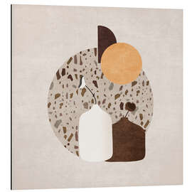 Magnettafel Weiße und Braune Töpfe